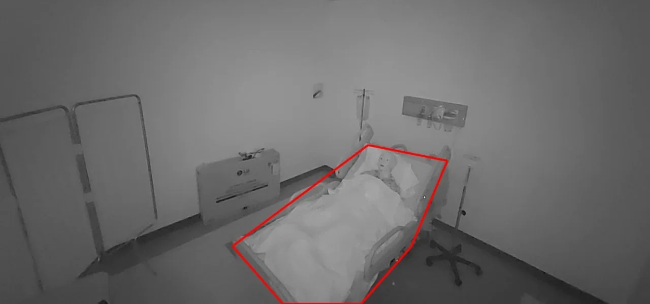 Automatic bed recognition placing Smart Rails boundaries around a hospital bed