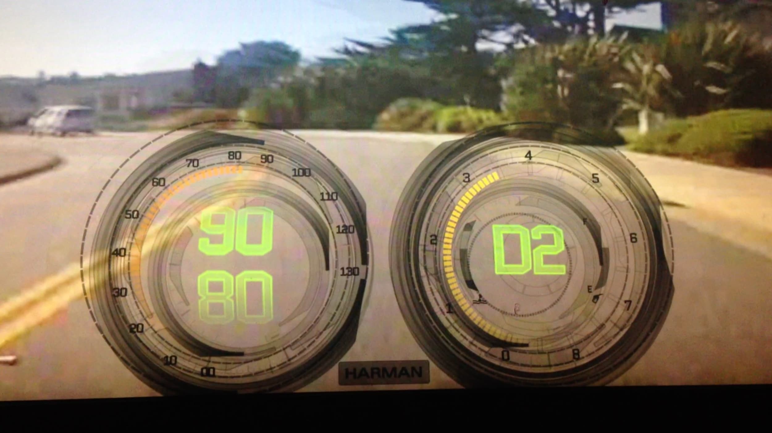 See-through dashboard rendering, second view